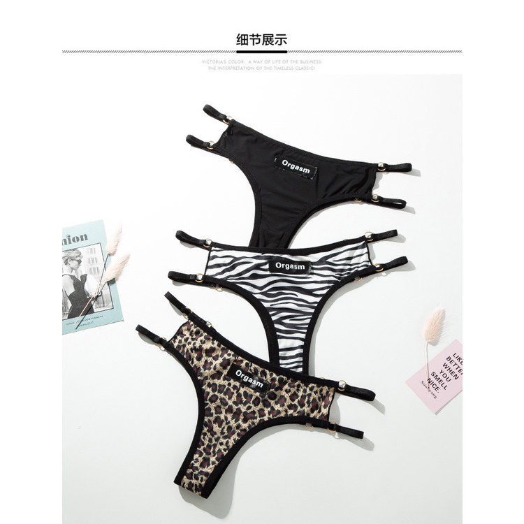 Quần lót lọt khe su lụa cao cấp thiết kế 2 dây hông cá tính sexy quyến rũ Mã 6004