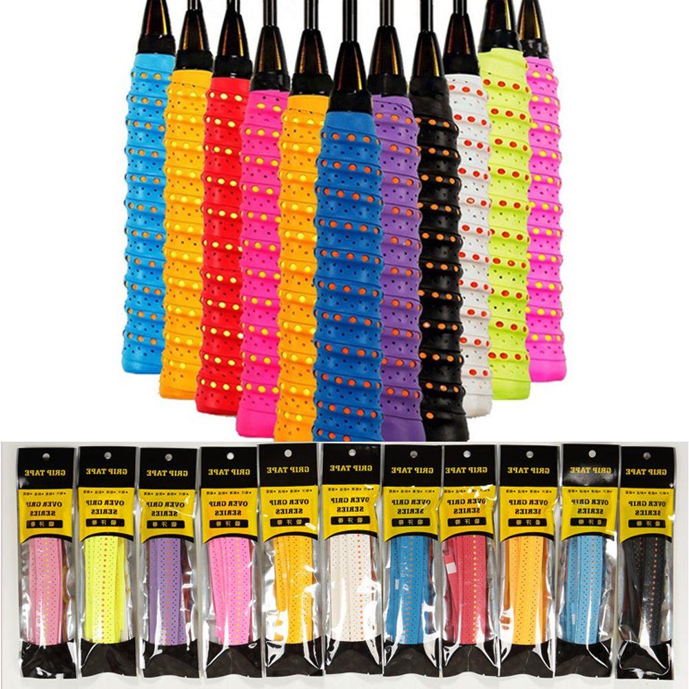 Băng Keo Dán Cán Vợt Cầu Lông/Tennis Chống Trượt Thoáng Khí 11 Màu Sắc