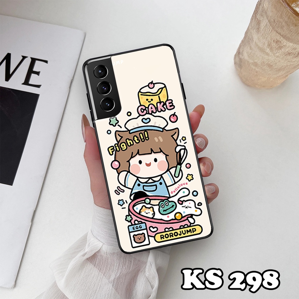 Ốp lưng Samsung S21 - S21 Plus - S21 Ultra - S21 FE - Ốp Samsung in hình Ngân hà &amp; Roro Jumb - Lưng nhám viền TPU