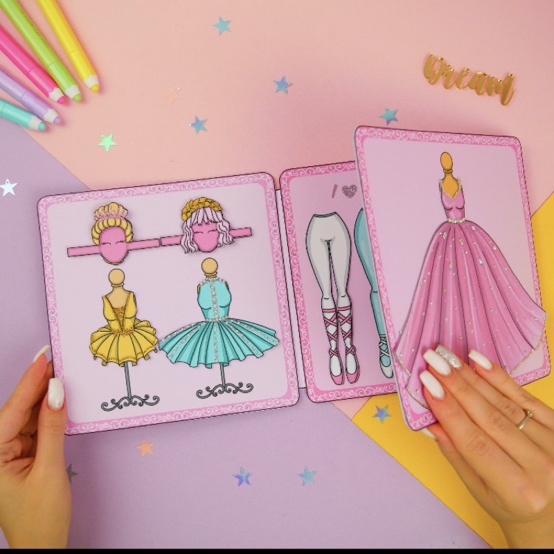 BỘ SƯU TẬP VÁY MÚA BALLE DÀNH CHO BÚP BÊ GIẤY