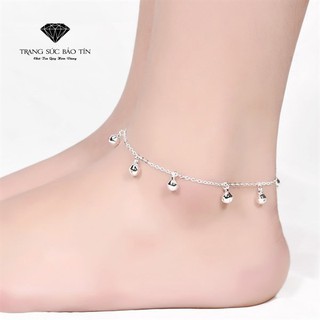 Lắc Chân Nữ Chuông Bạc Xi Bảo Tín