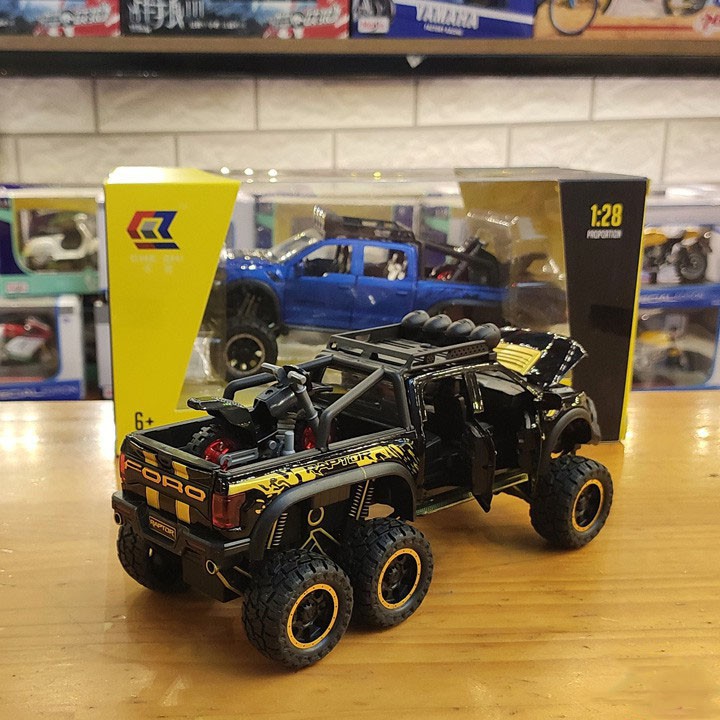 Xe mô hình Ford F150 Raptor 6×6 1:28 CZ
