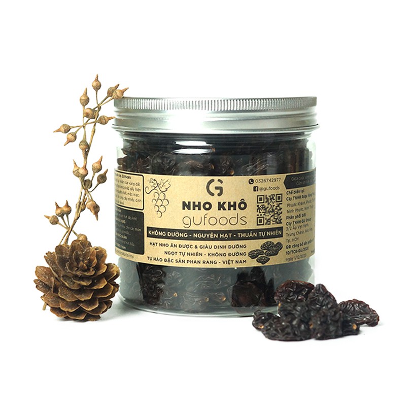 [Mã GROSALE2703 giảm 8% đơn 250K] Nho khô GUfoods - Không đường, nguyên hạt, thuần tự nhiên | BigBuy360 - bigbuy360.vn