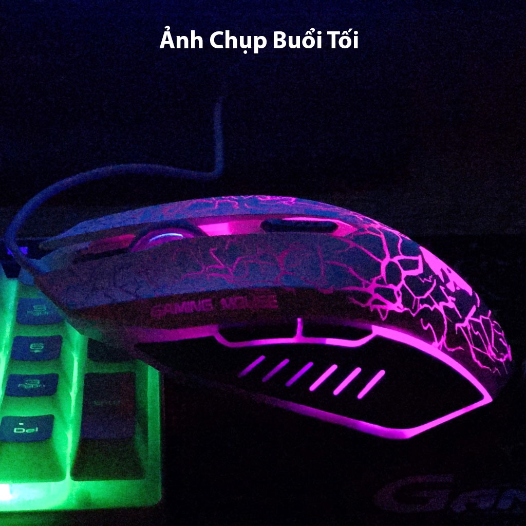 Bàn Phím Kèm Chuột Máy Tính KUIYN T6 Bàn Phím Gaming Đèn Led 7 Màu Chuyên Chơi Game | BigBuy360 - bigbuy360.vn