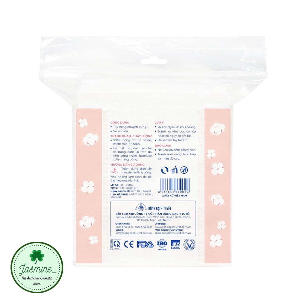 BÔNG TẨY TRANG SẠCH SÂU KOTTON BEAUTY BẠCH TUYẾT 60 - 120 MIẾNG CHUYÊN SÂU [MẪU MỚI'] | BigBuy360 - bigbuy360.vn