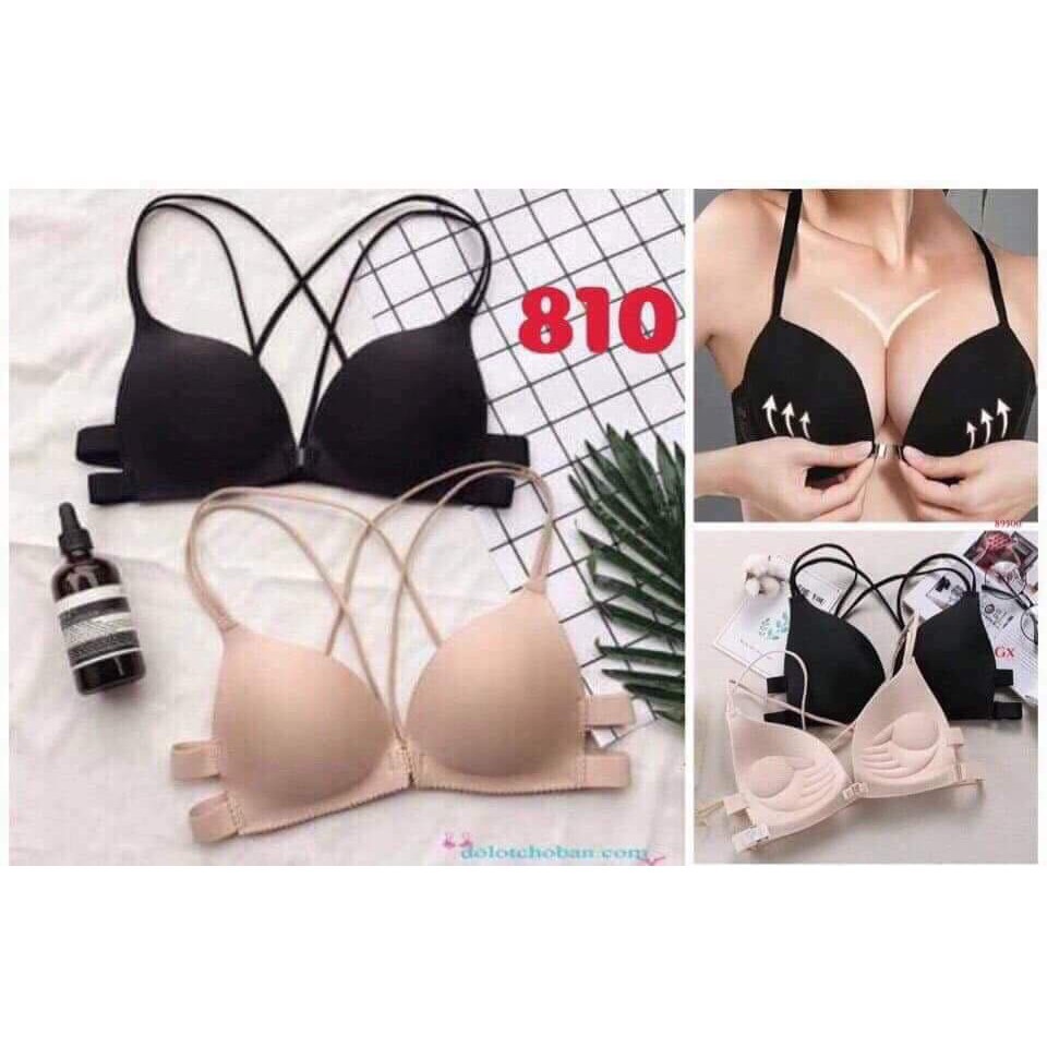 Áo bra đúc bàn tay khóa cài trước 810