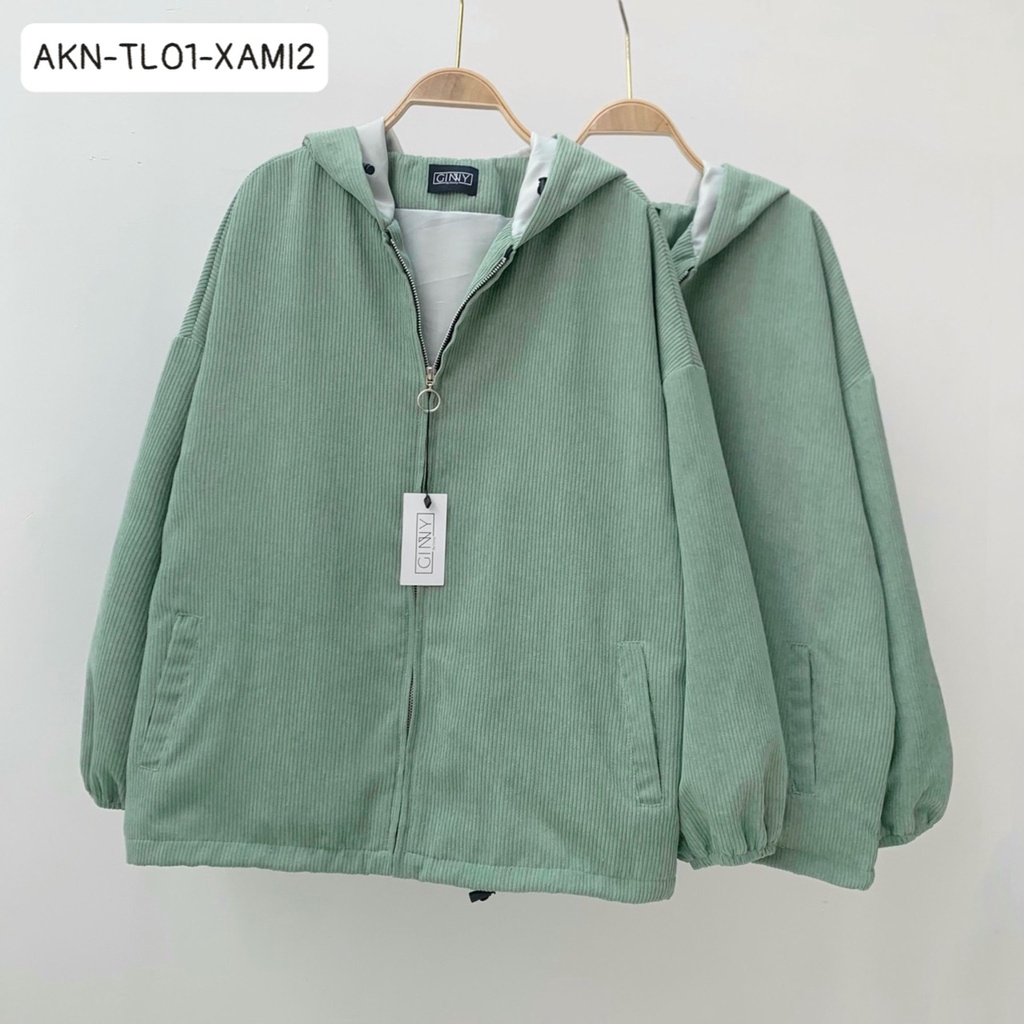 Áo Khoác Nhung Tăm ULZZA 2 Lớp |Thời Trang Nữ | Form Rộng Freesize | Phong Cách Hàn Quốc