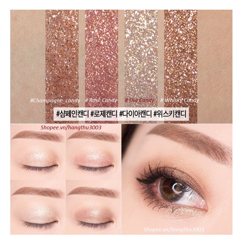 Nhũ Mắt Kim Tuyến 16brand Candy Rock Pearl Powder | BigBuy360 - bigbuy360.vn