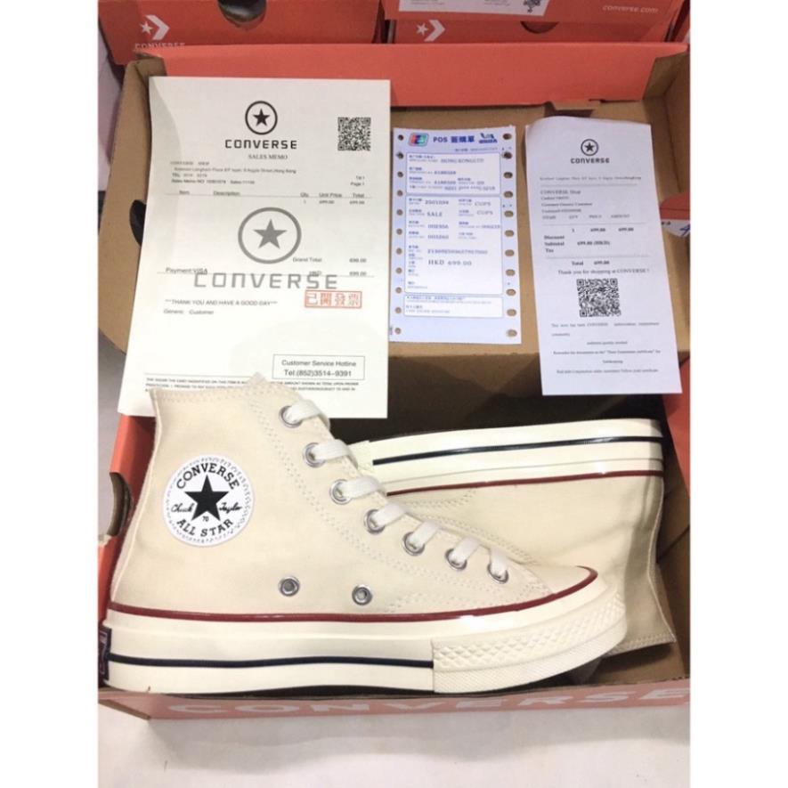 👟👟Giày Thể Thao, Giày Sneaker Converse_Cổ Cao Trắng Kem ,Giày Thể Thao Nam Nữ Bản Đẹp Nhất 🤙