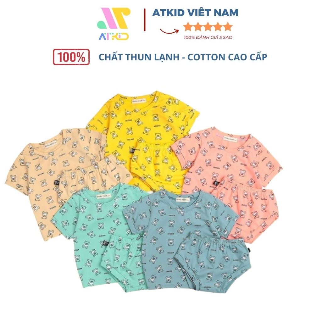 Quần áo trẻ em bộ Moschino cho bé trai bé gái chất liệu cotton mát mẻ mềm mại ATKID Việt Nam