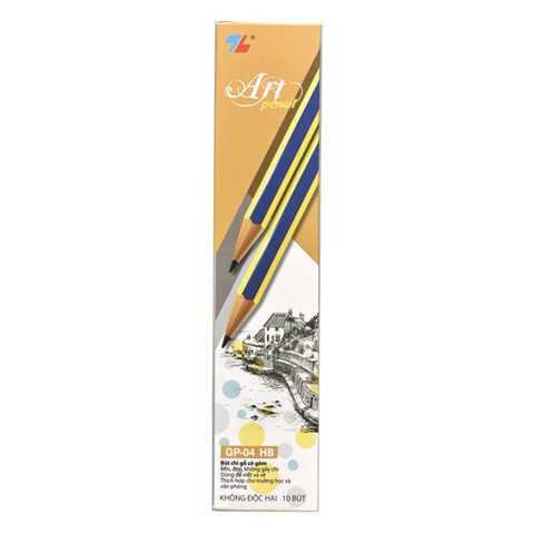 Bút chì gỗ HB Thiên Long GP-04 - Hộp 10 cây