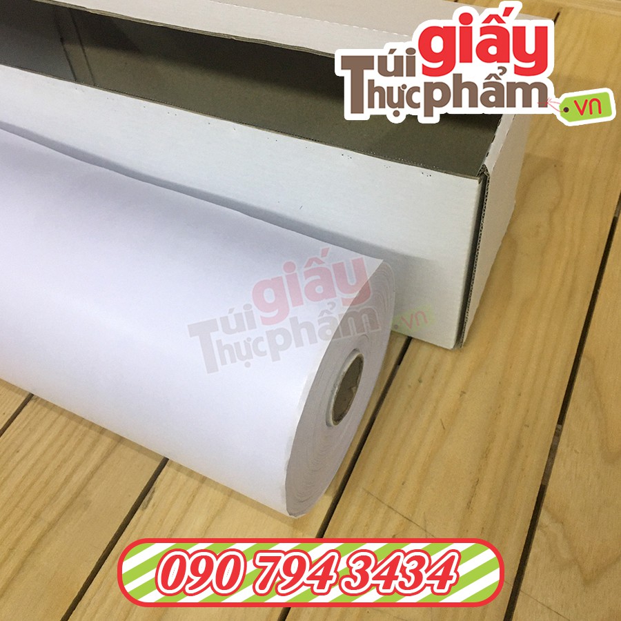 Cuộn Giấy Gói Pelure Thực Phẩm _ thời trang _Không In (30 &amp; 40gsm)