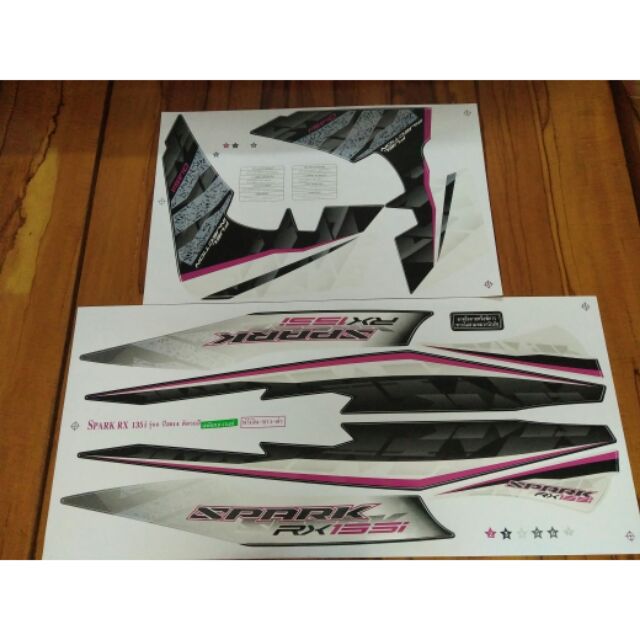Bộ tem Spark thái màu trắng dàng cho Exciter 2010