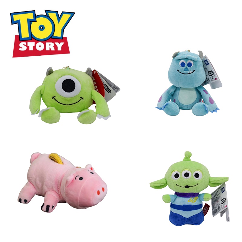 Búp bê nhồi bông nhân vật Toy Story 4 Alien Buzz Woody Sheriff Hamm làm phụ kiện trang trí treo túi xách