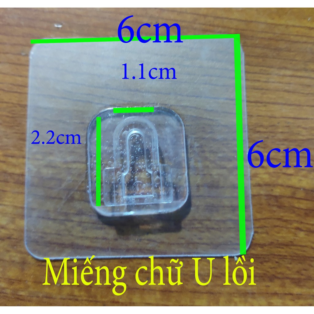 Miếng dán dự phòng chữ U , hình vuông, Hình chữ nhật, thanh dài chữ nhật dự phòng cho các dụng cụ dán tường.