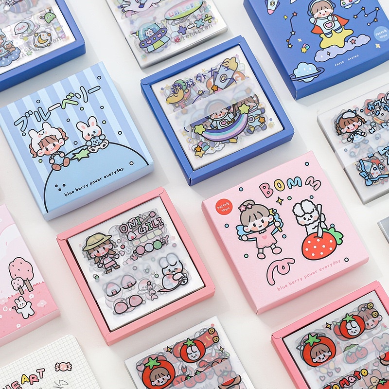 Set 50 tấm sticker cute dễ thương