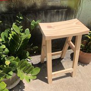 Ghế Đôn Gỗ Thông Cao 45cm