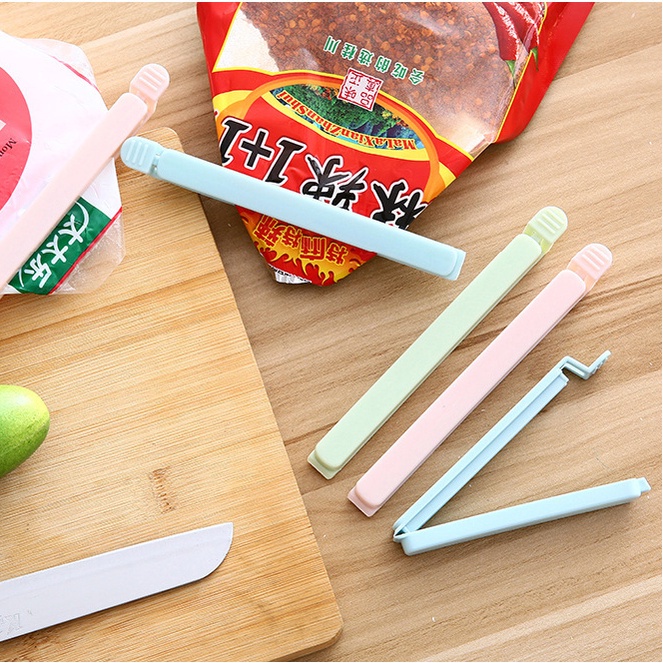 Set 5 kẹp miệng túi bằng nhựa chống ẩm màu sắc ngọt ngào