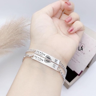 Lắc tay nam nữ/lắc đôi nam nữ bạc ta khắc tên laze theo yêu cầu/lắc cặp nam nữ/ lắc bạc free ship lấy ngay