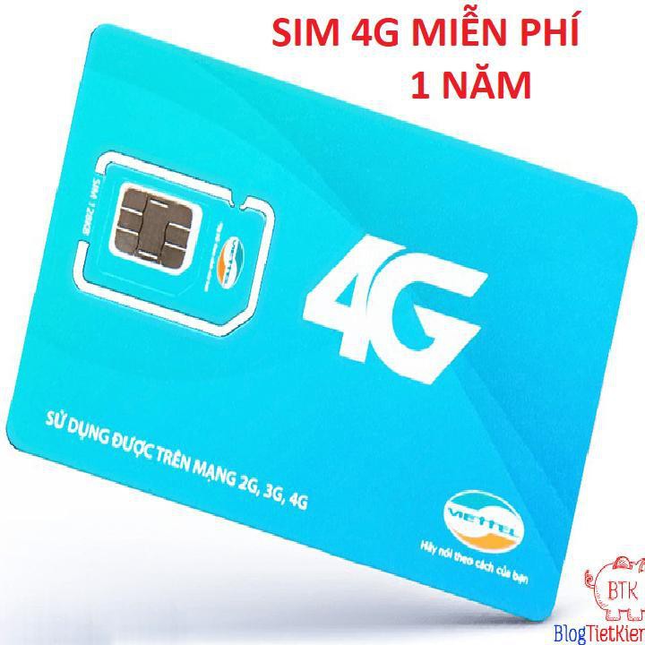 Sim 4G Viettel trọn gói 1 năm, gói cước D500, 4Gb tháng- ko phải nạp tiền siêu ưu đãi từ nhà mạng viettel