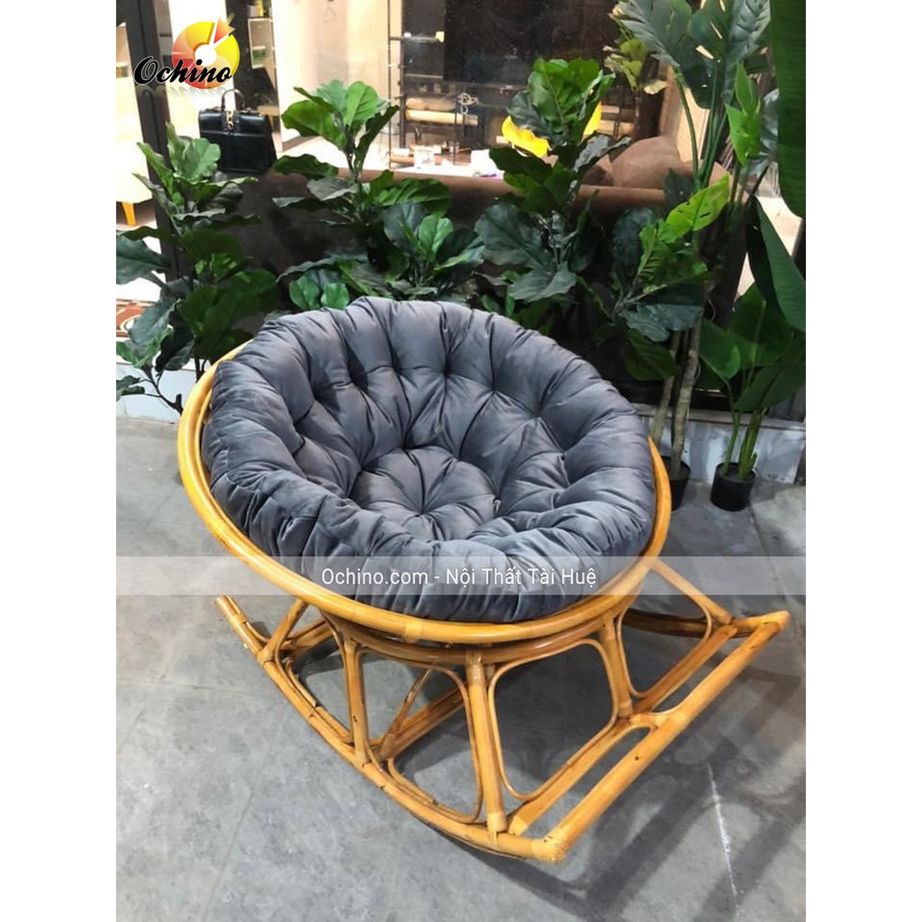 Ghế Papasan Bập Bênh Thư Giãn Cao cấp Đệm Chọn Màu