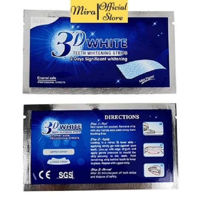Miếng dán trắng răng tiện lợi 3D White