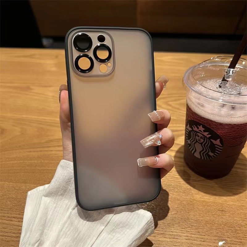 Ốp Điện Thoại Cứng Màu Nhám Chống Sốc / Dấu Vân Tay Cho iPhone 11 12 13 Pro Max