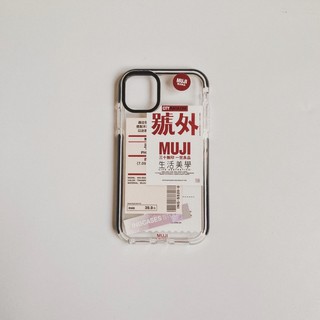 [NHƯ HÌNH+CÓ SẴN] Ốp Iphone trong có viền chống sốc in họa tiết logo MUJI