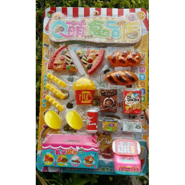 Bộ đồ chơi đồ ăn siêu thị