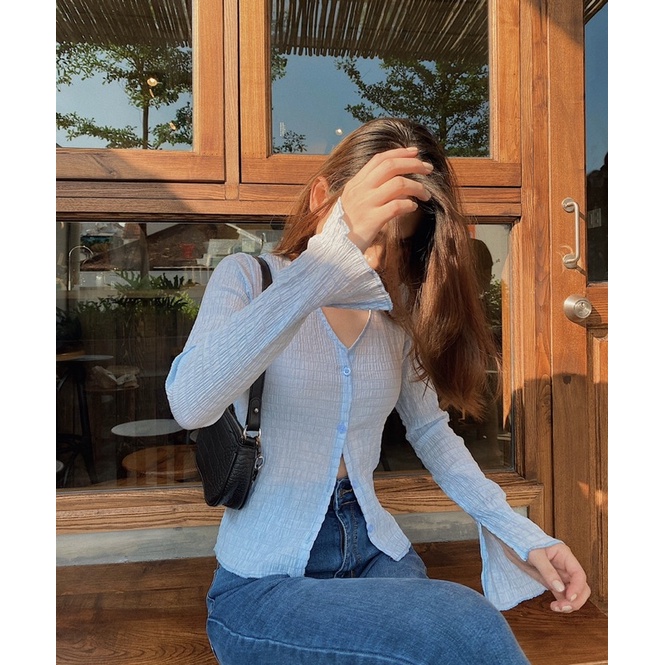 Áo croptop tay dài REVER CLOTHINGS Colorpop Top