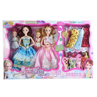 Bộ đồ chơi búp bê barbie công chúa 3d - lamthang9288