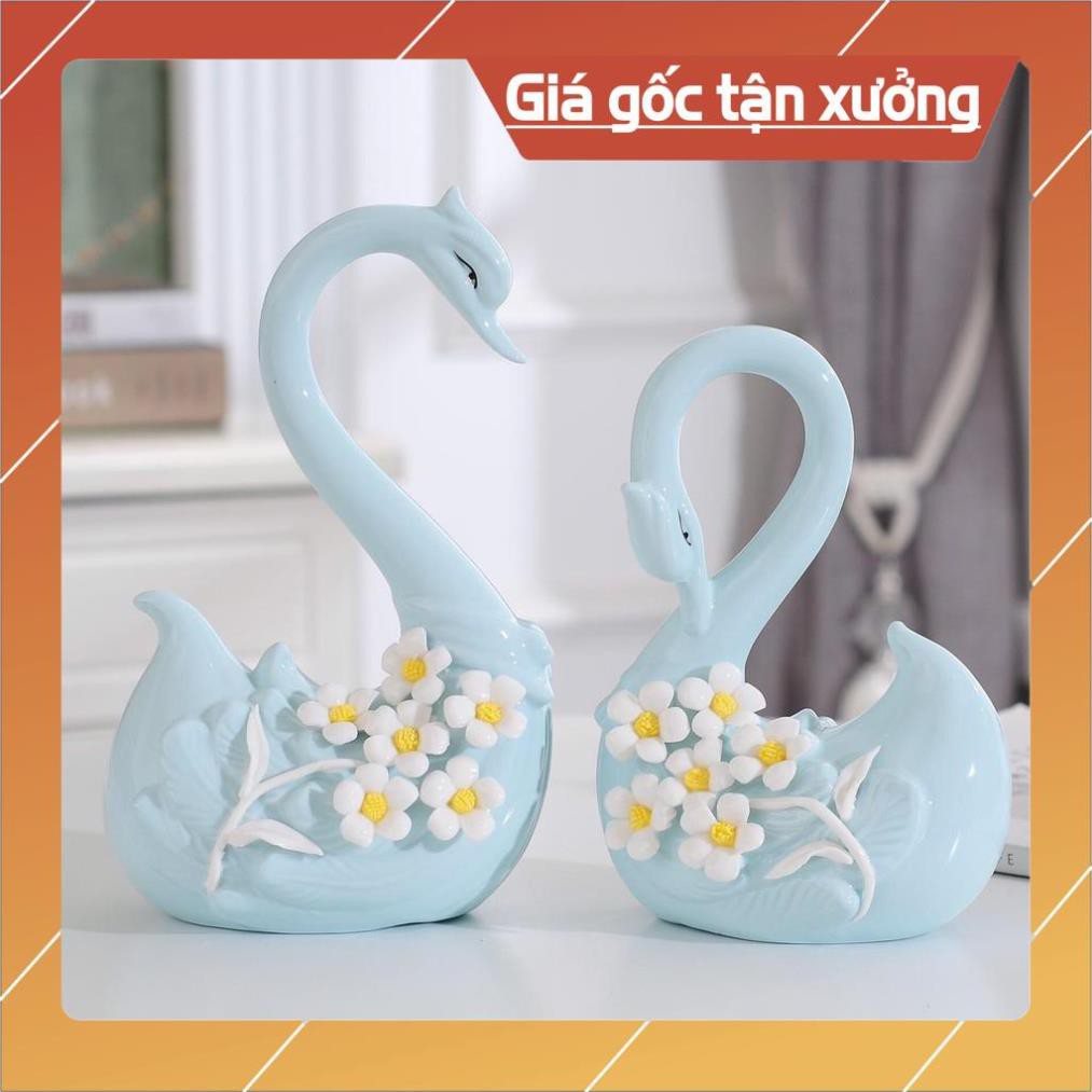 Thiên nga gốm sứ decor