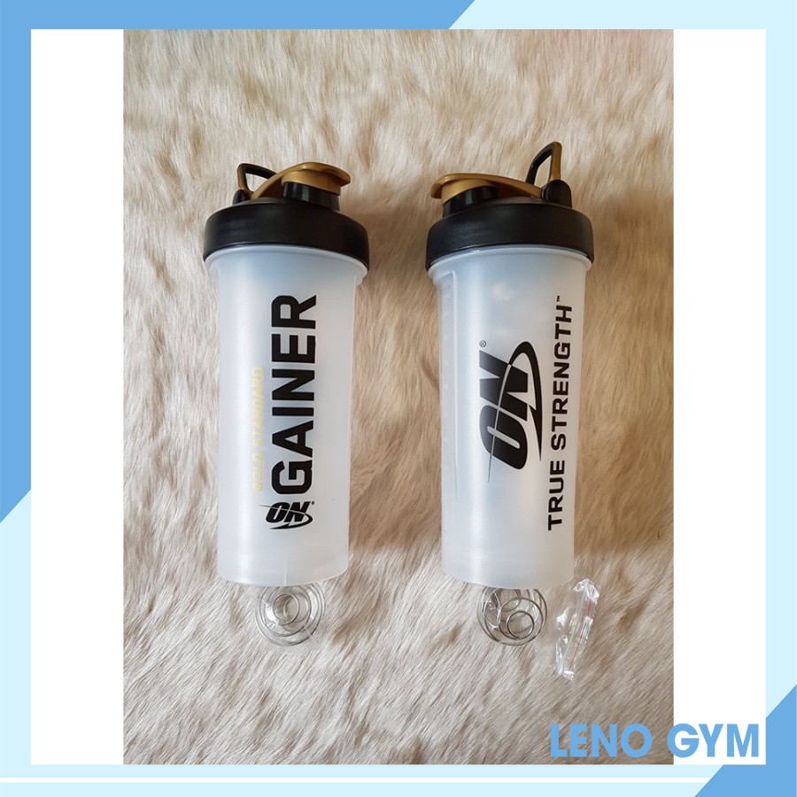 Bình Nước Thể Thao Leno Gym Store 1.2L, Chai Nước Tập Gym Cực Bền, Tặng Quả Lắc Lò Xo