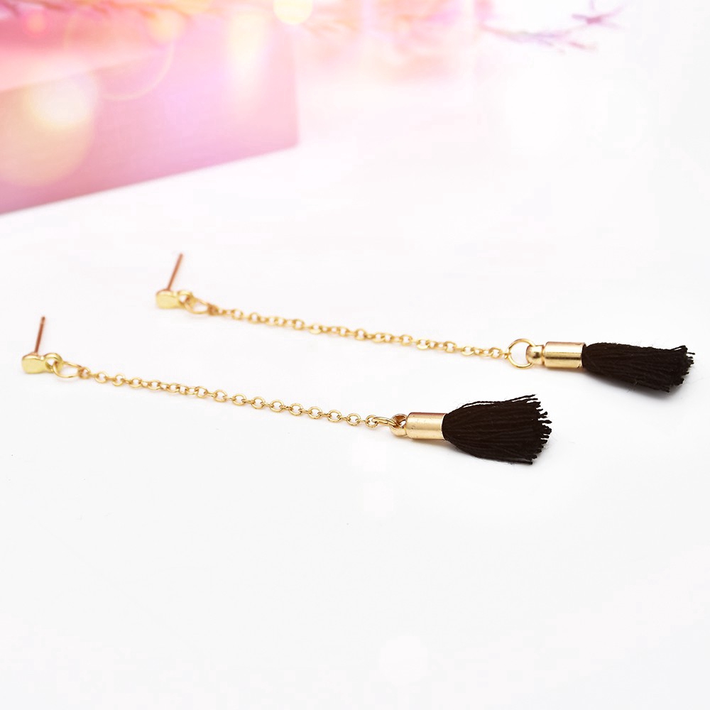 6PCS Temperament Dangle Tassel Studs Earrings Party Jewelry Accessories