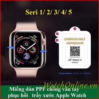 Miếng dán PPF chống vân tay phục hồi trầy xước Apple Watch