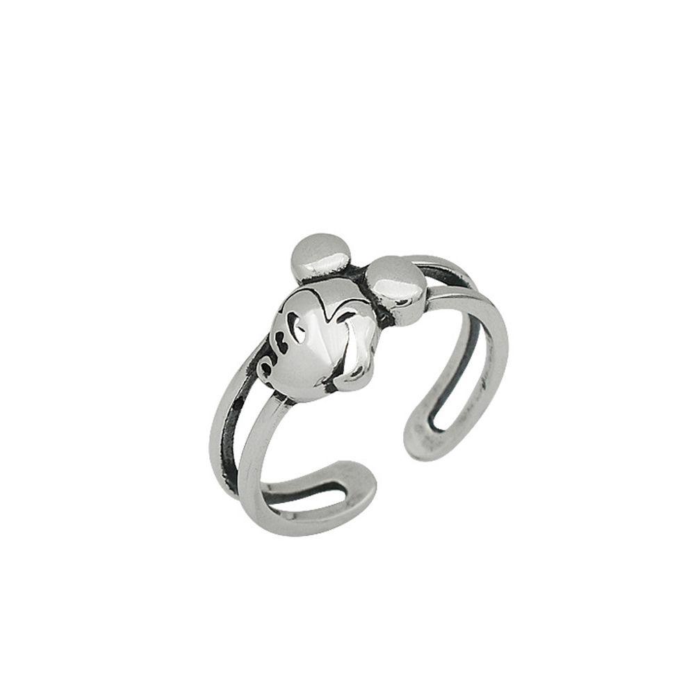 2 Nhẫn Hở Họa Tiết Hoạt Hình Phong Cách Cổ Điển Có Thể Điều Chỉnh Kích Cỡ