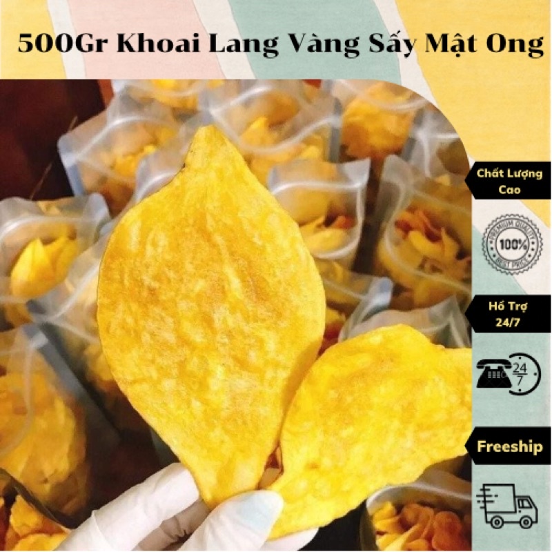 Khoai lang vàng sấy mật ong 500gr
