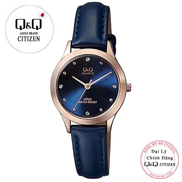 Đồng hồ nữ Q&Q Citizen QZ05J102Y dây da thương hiệu Nhật Bản