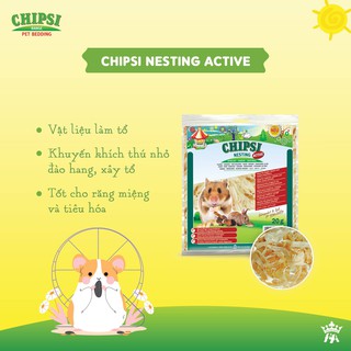 mùn làm tổ cho hamster/sóc/nhím từ hãng Chipsi nổi tiếng