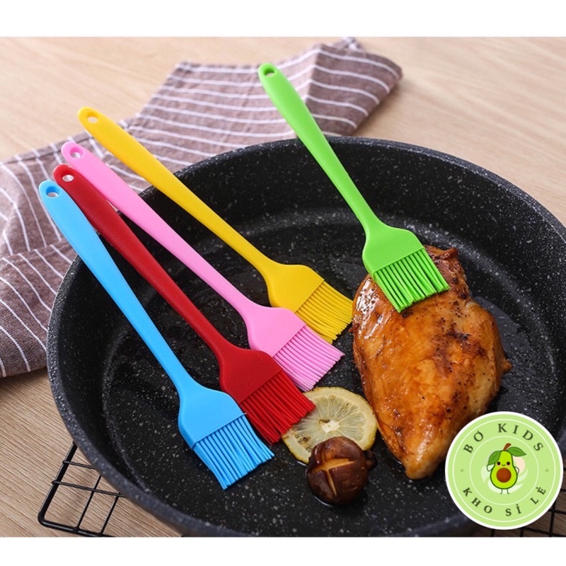 Chổi quét dầu - Cọ bôi dầu ăn nước sốt, dụng cụ quết mỡ, quét mặt bánh bằng silicon chịu nhiệt