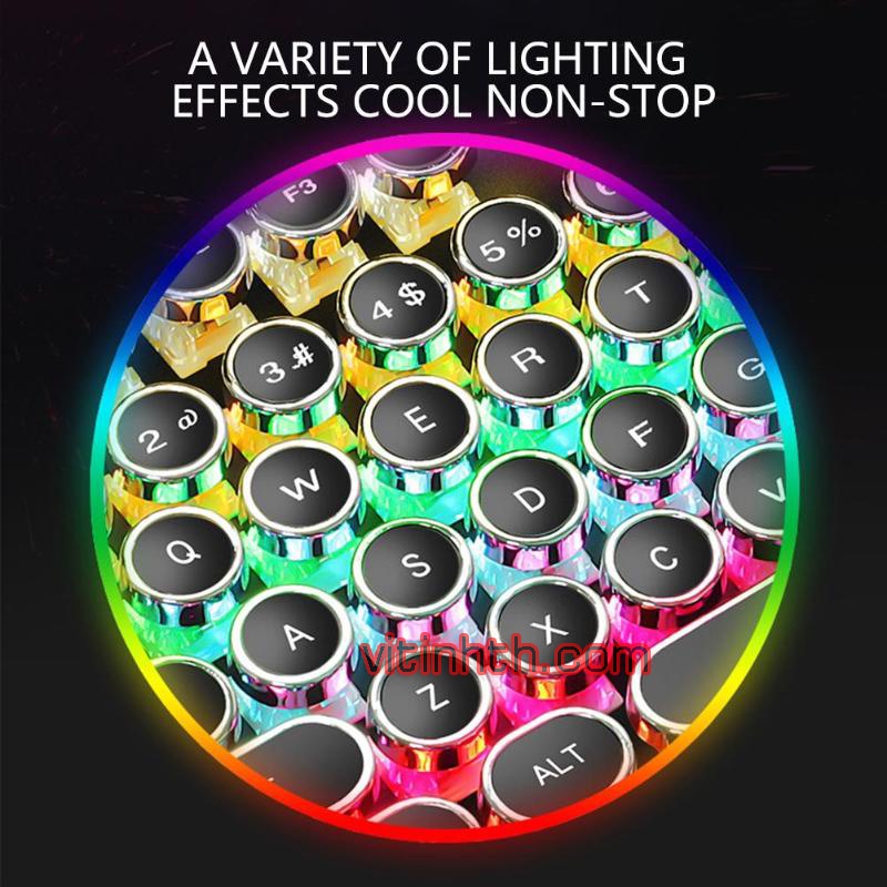 Bàn phím Gaming Cơ Wired HP GK400Y /  SUNROSE T620 Led RGB / FL SPORTS Blue switch nhiều hiệu ứng chính hãng - vitinhth
