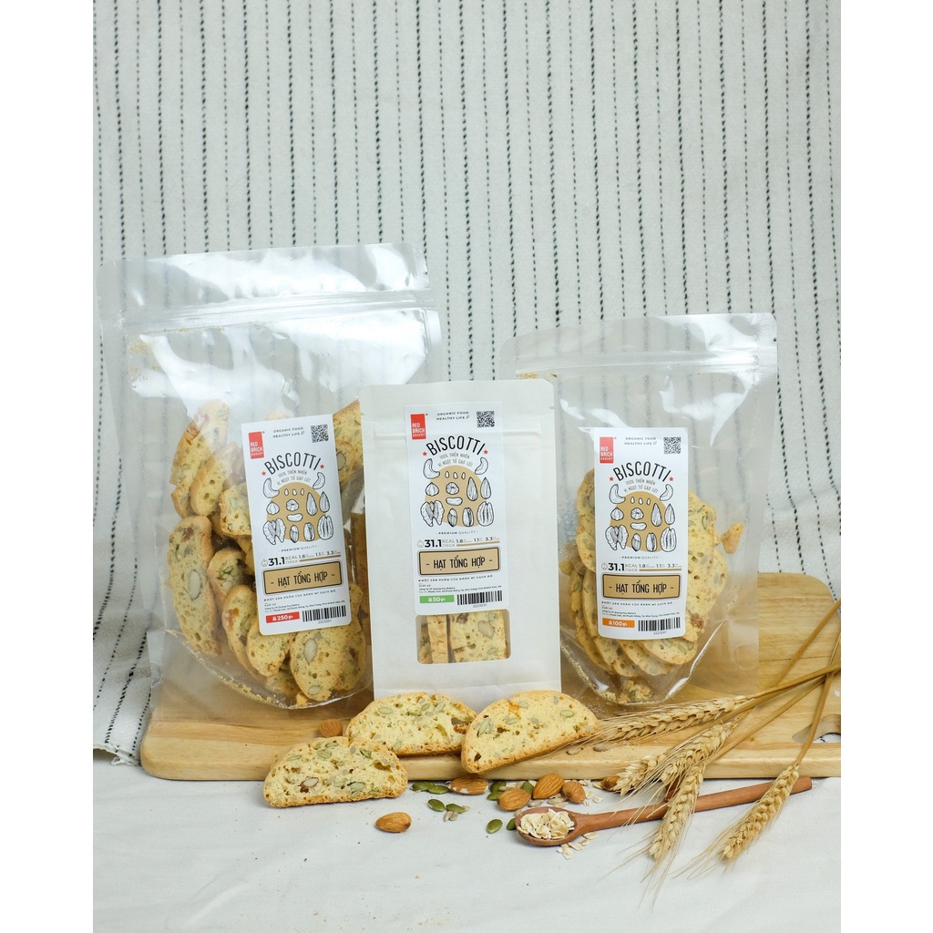 Bánh BISCOTTI Quốc Dân - Bánh Ăn Kiêng, Giảm Cân, Dành Cho Eatclean