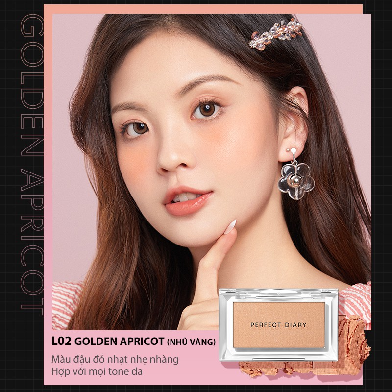Phấn Má Hồng Perfect Diary Collector Matte Shimmering Finish 2 Textures 12 Shades 2.5g | BigBuy360 - bigbuy360.vn