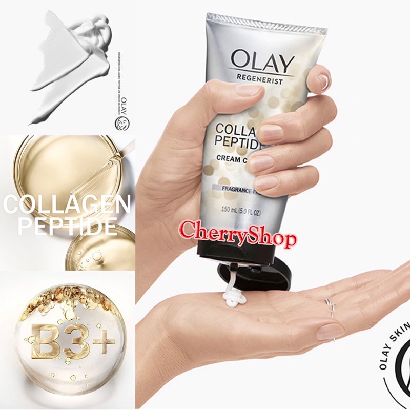 Sửa rửa mặt dưỡng ẩm Olay Collagen Peptide 24 Cream Cleanser