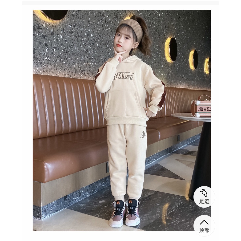 Bộ quần áo thu đông trẻ em 14-46kg dành cho bé gái đáng yêu xinh xắn mẫu Mishow