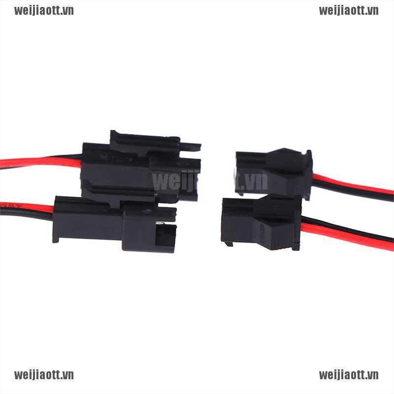 Bộ 5 cặp đầu nối dây điện 10 / 20cm 2 pin