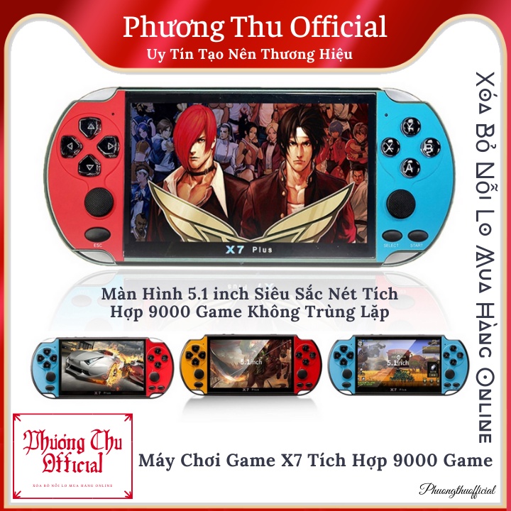 Máy chơi game cầm tay X7 màn hình 4.3 inch-900 game , nghe nhạc , chơi game , xem phim , đọc sách | BigBuy360 - bigbuy360.vn