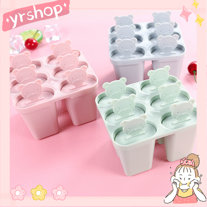 Khuôn tự làm kem que có nắp đậy tiện dụng