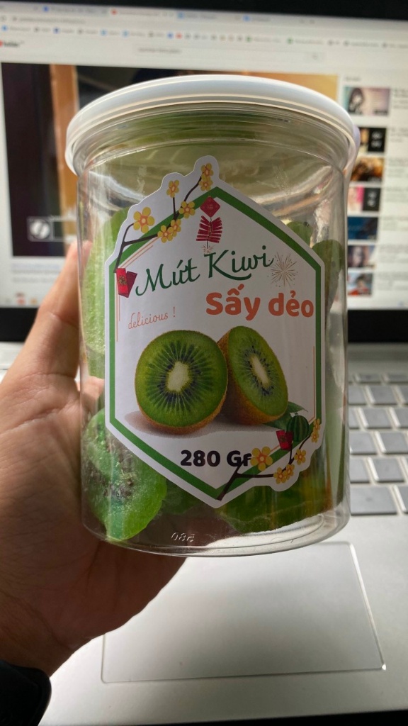 MỨT KIWI SẤY DẺO 280 GRAM