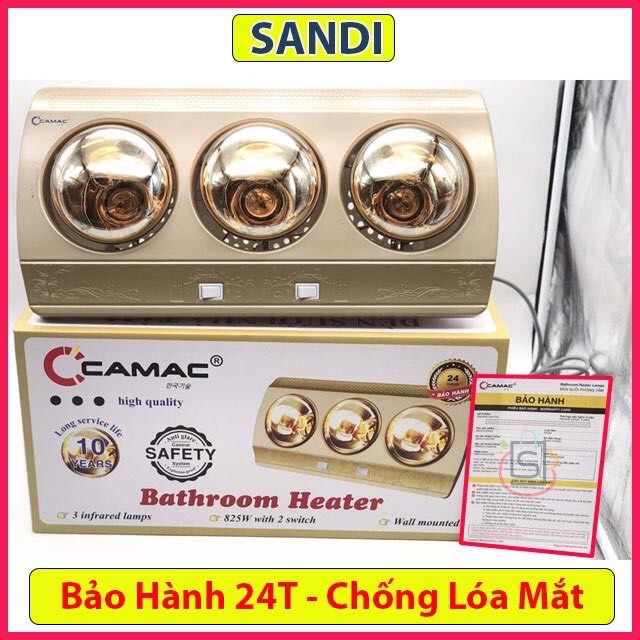 Đèn sưởi nhà tắm Camac chống lóa mắt